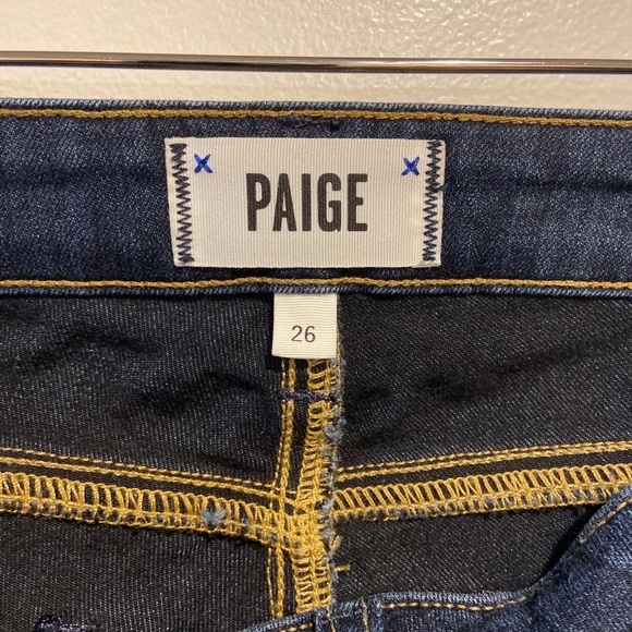 Paige Verdugo Ankle Hartmann Dark Wash Denim Blue Jeans Women’s 26x27 - Picture 5 of 8